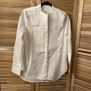 COS Embroidered Tuxedo Shirt